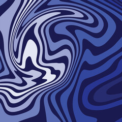 Abstract background with colorful with Waves, Swirls, and Twirl Patterns. Retro Psychedelic Vector Design. Twisted and Distorted Texture in Y2K Aesthetic. Trendy Illustration in 60s, 70s Style.