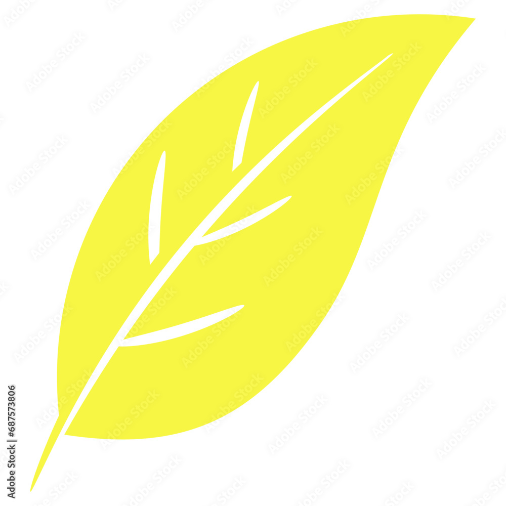 Poster single icon of leaf