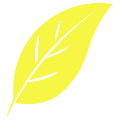 single icon of leaf