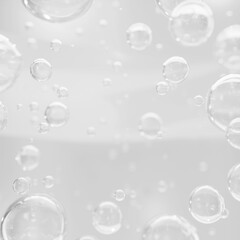 Collagen Skin Serum and Vitamin illustration isolated on soft color background. concept skin care cosmetics solution. 3d rendering.