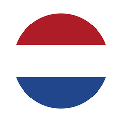 Flag of Netherlands on transparent background