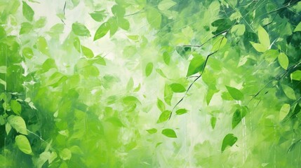 Closeup of natural green leaf in garden