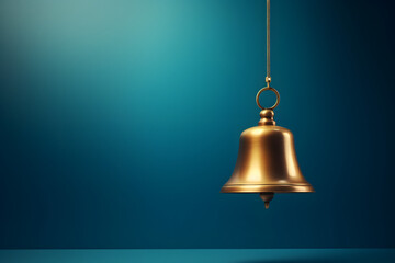 Obraz premium Bell on background space for text.