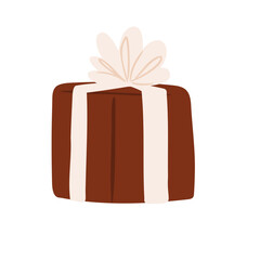 Set of Merry Christmas festive interior illustrations vector clipart, decorated Christmas tree, present, fireplace, xmas home decore, Flat style images.