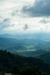Blue sky with mountains view of nature cliff mountain landscape