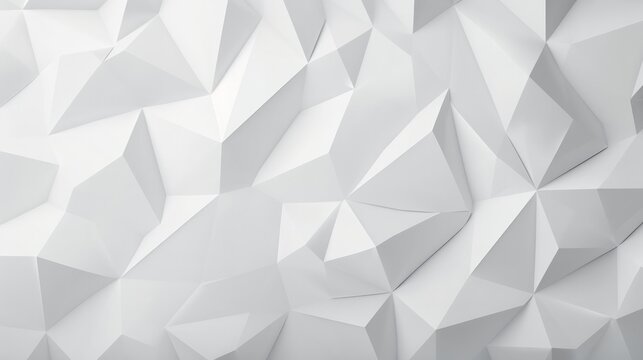 White low poly background texture. © tonstock