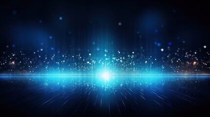 Futuristic Digital Innovation Concept Show Particle Abstract Background