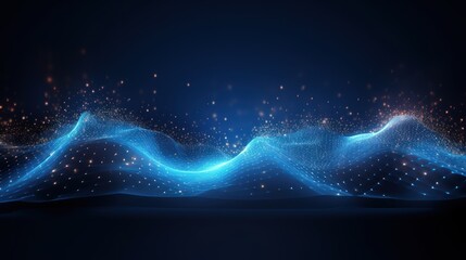 Futuristic Digital Innovation Concept Show Particle Abstract Background