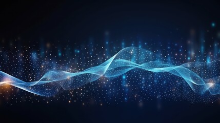 Futuristic Digital Innovation Concept Show Particle Abstract Background