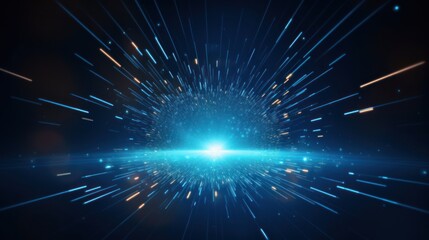 Futuristic Digital Innovation Concept Show Particle Abstract Background