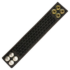 Steampunk leather bracelet. Wrist bracelet with mechanisms, rings, gears and other vintage...
