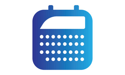 3D 31 days Calender white background, vector isolated calender icon