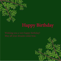 Birthday wish card