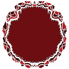 Abstract Aztec frame Tribal ethnic pattern circle in tattoo idea