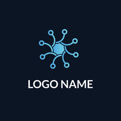 technology and it company logo design, Tech symbol, tech logo design, connection, icon, internet system, it and tech icon, computer inspiration logo design, modern abstract logo 