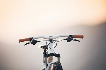 Modern and stylish bicycle on a natural blurred background.