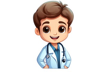 Pediatrician icon on white background