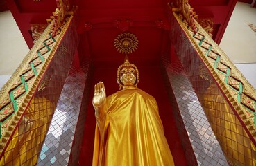 Fototapeta premium Wat Sanpanyang Luang in Lamphun, Thailand, was originally Hindu but later converted to a Buddhist temple