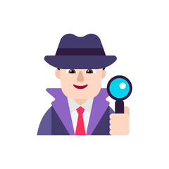 Man Detective: Light Skin Tone
