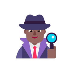 Man Detective: Medium-Dark Skin Tone