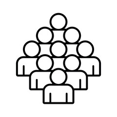 Symbol, ikona ludzi. Plik wektorowy.