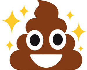 poop emoji vector 