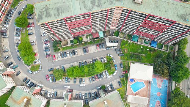 Aerial view of Victoria Island Lagos city Nigeria 