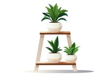 Plant stand icon on white background