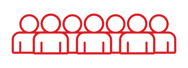 Symbol, ikona ludzi. Plik wektorowy. © robert6666