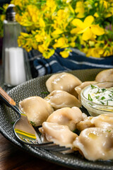 Pelmeni - russian national kitchen.