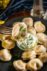 Pelmeni - russian national kitchen.