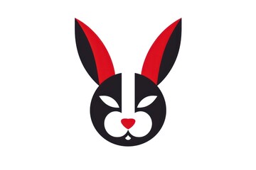 Rabbit icon on white background