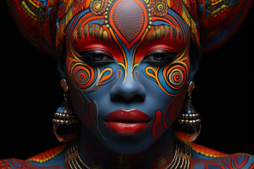Radiant Spirit: African Human Tapestry