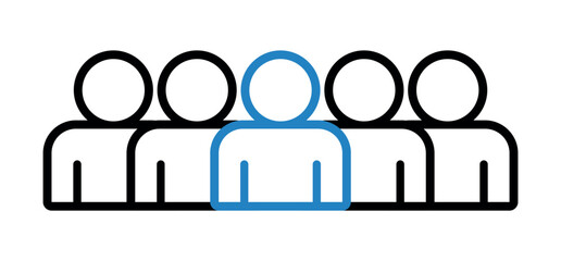 Symbol, ikona ludzi. Plik wektorowy. © robert6666