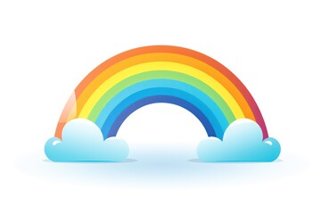 Rainbow icon on white background