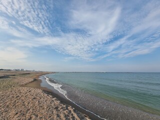 beach in the morning