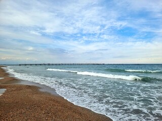 waves on the beach