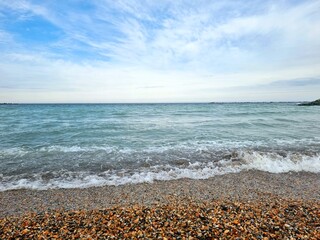 waves on the beach