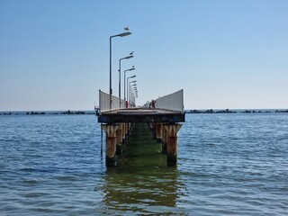 Bridge on the sea