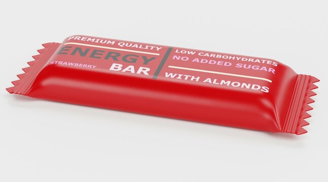 Realistic 3D Render of Energy Bar