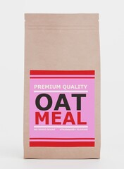 Realistic 3D Render of Oat Meal