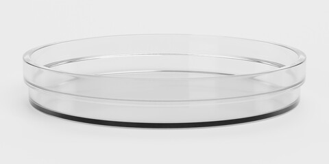 Realistic 3D Render of Petri Dish