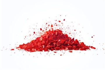 Red pepper flakes icon on white background