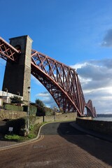 Forth Bridge, seen from North Queensferry, Fife.