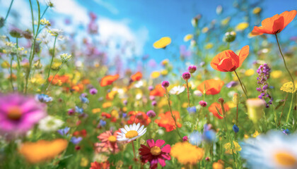 Obraz na płótnie Canvas field of flowers