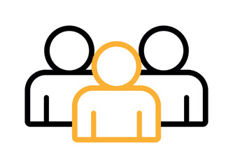 Symbol, ikona ludzi. Plik wektorowy.