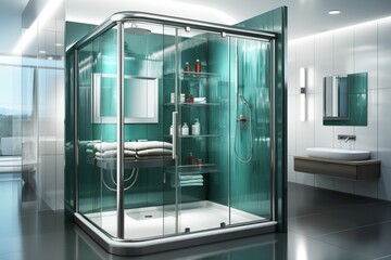 Shower Partition.