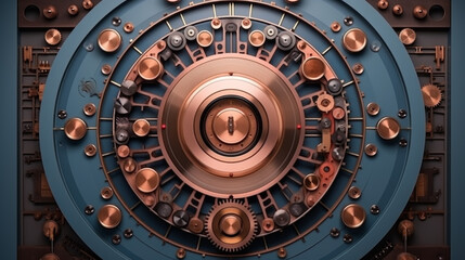 Fototapeta premium Detailed sci-fi electronics technical background