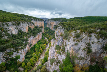Foz of Arbayun, natural reserve in Navarre, Spain - 687603274