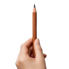 hand holding pencil